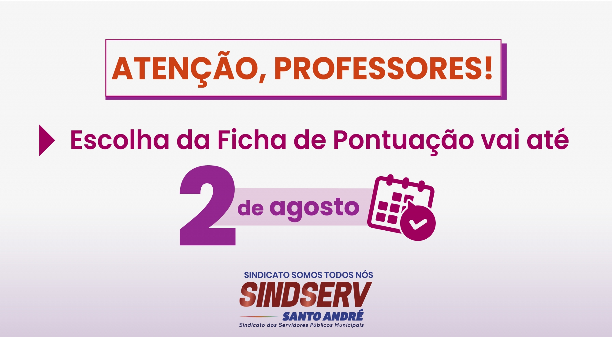 Imagem de Prazo para  escolha da proposta de Ficha de Pontuação vai até 2 de agosto