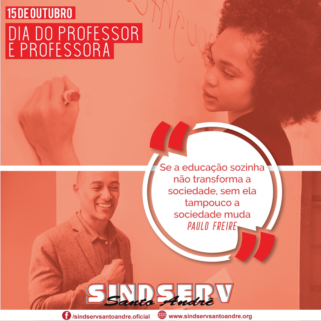 Imagem de Parabéns aos professores e educadores municipais andreenses!