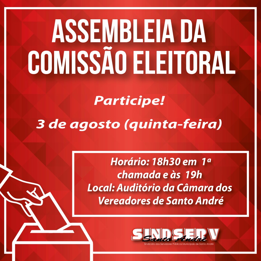 Imagem de Sindserv Santo André terá nova eleição sindical 