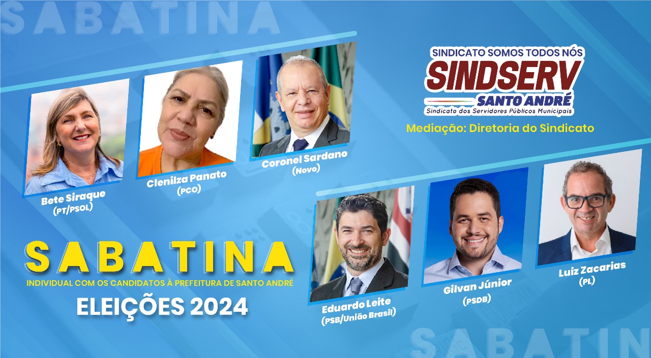 Imagem de Eleições Municipais: Sindserv convida candidatos à Prefeitura para sabatina 
