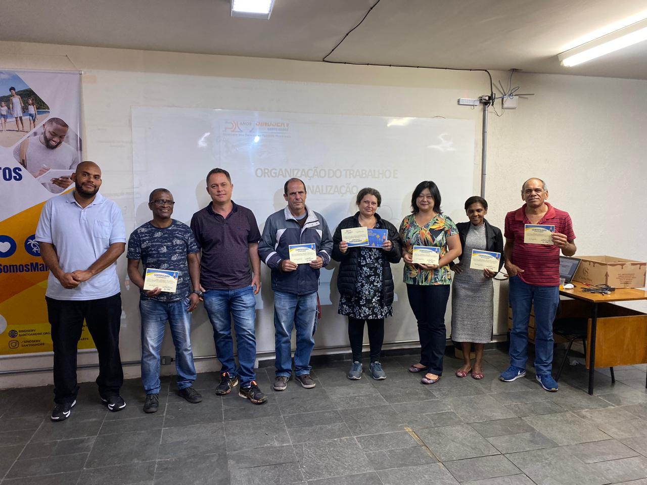 Imagem de Servidores fazem curso de Treinamento e Segurança no Trabalho no Sindicato 