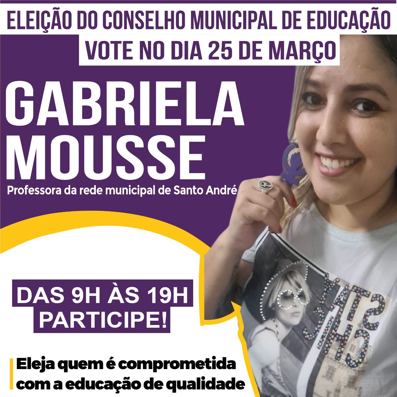 Imagem de Vote nos candidatos e candidatas do Sindserv na Eleição do Conselho Municipal de Educação 