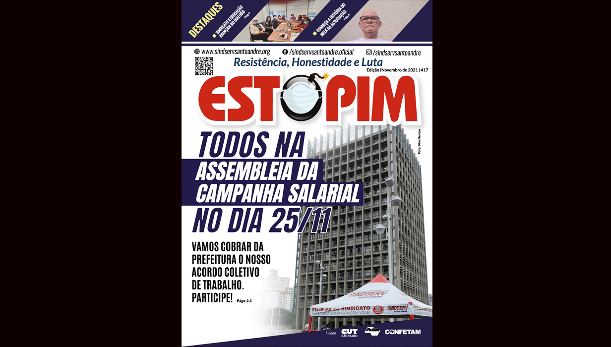 Imagem de Estopim: Participe da Assembleia da Campanha Salarial no dia 25/11