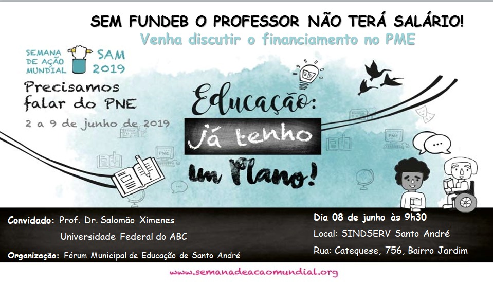 Imagem de Sindserv Santo André é palco de debate do Fórum Municipal de Educação neste sábado (8)
