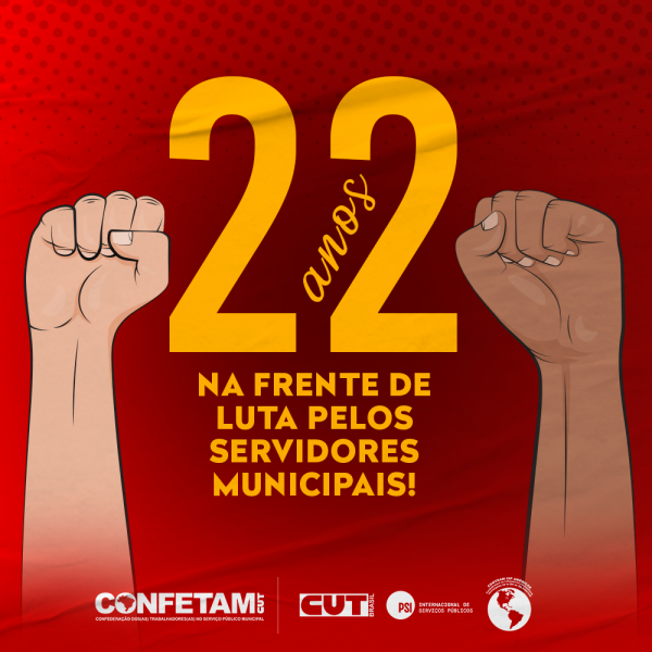 Imagem de Confetam/CUT: 22 anos na luta pelos servidores municipais!