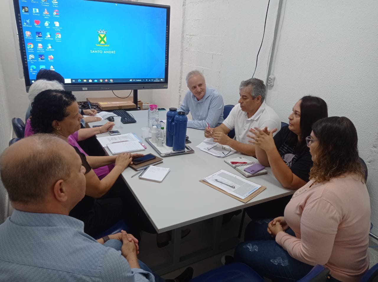Imagem de Sindserv Santo André debate Ficha de Pontuação com Secretário de Educação
