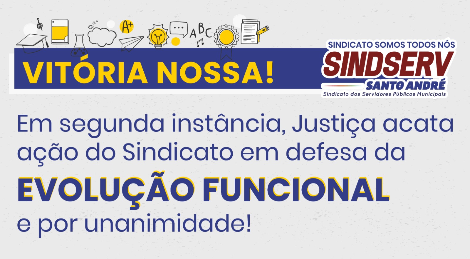 Imagem de TJSP mantém entendimento do Sindserv Santo André sobre evolução funcional no magistério