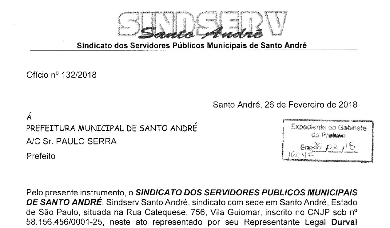 Imagem de Sindserv entrega abaixo-assinado contra a precarização da saúde e por uma assistência médica de qualidade à Prefeitura 