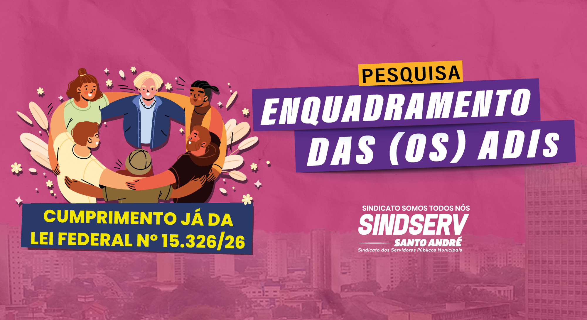 Imagem de Enquadramento das (os) ADIs no Magistério: Sindserv divulga pesquisa para ouvir a categoria