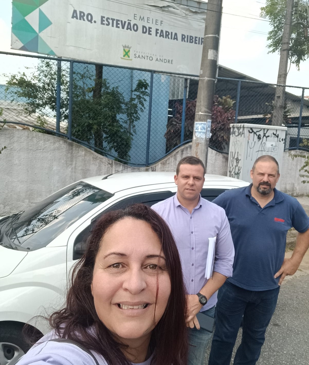 Imagem de Sindserv Santo André realiza vistoria para verificar denúncias de falta de manutenção nas unidades escolares